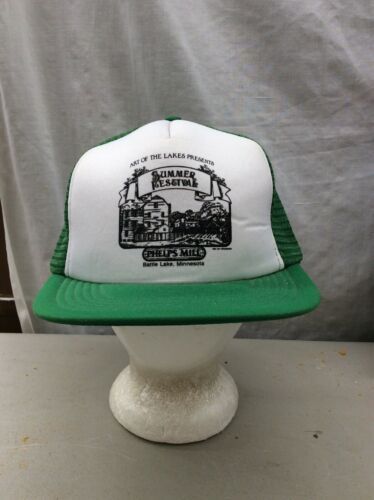 Primary image for trucker hat baseball cap Vintage Snapback Mesh Retro Festival Battle Lake MN