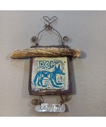 Wooden Plaque Folk Art Dog Loyalty  INDIGO PASSAGE Hanging Primitive Rus... - €13,98 EUR