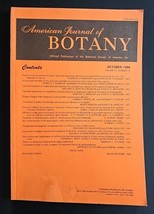 American Journal of BOTANY Official Publication October 1988 Volume 75 N... - $15.98