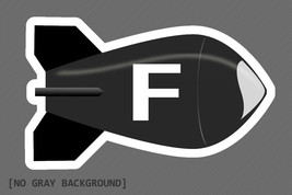 F Bomb JDM Drift Race Funny Window Bumper Car Truck Sticker Decal 4&quot; Model: 3D74 - £3.17 GBP