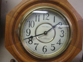 Vintage Regulator Classic Manor Wall Clock Westminster Chime Quartz Pend... - £92.50 GBP