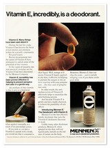 Mennen E Deodorant with Vitamin E Vintage 1972 Full-Page Magazine Ad - £7.59 GBP