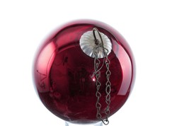 c1880&#39;s 7&quot; Antique Kugel Christmas ornament Mercury glass ball - £513.74 GBP