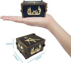 Nightmare Before Christmas Hand-cranked Musical Box,Tiny Music Box Engraved W... - $9.40