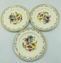 Vintage Johnson Bros. Plates Fantasio Floral Pattern on Pareek Set Of 3 - £8.37 GBP
