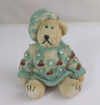 Artisan Flair Miss Heather&#39;s Cherry Blossom Boy Teddy Bear 4.25&quot; Figurine - $177.10 MXN