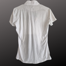 Symphony by Tredstep Short Sleeve White Women's Show Shirt Size Medium 8 to 10  image 2