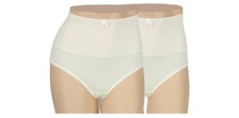 Two (2) Carol Wior ~ Size Small Panties ~ Microfiber ~ Shapewear ~ Ivory - £17.65 GBP