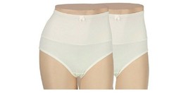 Two (2) Carol Wior ~ Size Small Panties ~ Microfiber ~ Shapewear ~ Ivory - £17.67 GBP