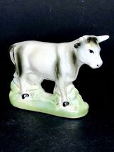 Vintage Cow Bull Toro Steer Horns Porcelain Ceramic Lusterware Brazil fi... - $255.94 MXN