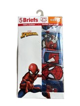 Marvel Spider-Man 5 Pack Boys Briefs Size 6 100% Cotton NEW - $17.81