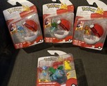 Pokémon Clip N Go Squirtle Bulbasaur &amp; Charmander Lot Of 3 NEW + Battle ... - $99.00