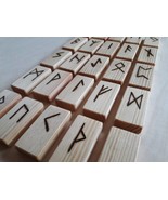 Rune set, Handmade runes, Runes, Viking runes, Handmade wooden runes - $31.91