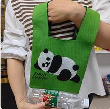 Cute China Panda Large capacity knitted shoulder handbag student shopping bag  - £7.85 GBP+