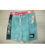 NEW Boys Quicksilver Surfsilk Acid Wash Board Shorts Swim Trunks sz 27 L... - $14.95