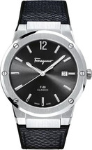 Orologio Ferragamo Uomo F-80 SFDT00619 Classico Cinturino Nero Quadrante... - $270.03