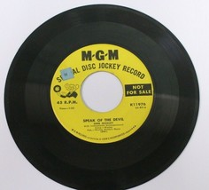 Sheb Wooley 45 Speak Of The Devil – Love At First Sight Disc Jockey Record MGM - £4.43 GBP