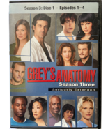 Grey&#39;s Anatomy Season 3: Disc 1 - Episodes 1 -4 (Used Great Condition) - $3.00