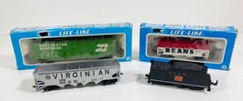 (4) Life Like HO Model Train Railroad RR Cars (SEE PHOTOS FOR MORE DETAILS) - $14.84