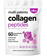 VEV Multi Collagen Peptides Powder, 1 Pound – Type I, II, III, V, X Unfl... - $21.77