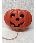 Vtg Halloween Blinky Glow Lite up Pumpkin Jack O Lantern Plastic Blow Mo... - €24,93 EUR