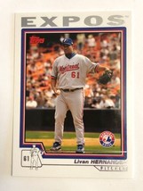 2004 Topps #418 Livan Hernandez Montreal Expos MLB Baseball Card - £0.78 GBP
