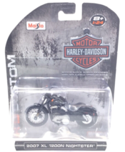 Harley Davidson Motorcycles 2007 Xl 1200N Nightster 1:24 Scale Diecast Hd Custom - £15.12 GBP