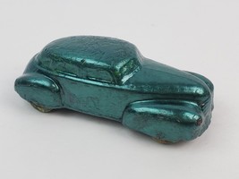 Vintage &quot;Painted&quot; Rubber toy car steamline sedan metal paint Sun Rubber? - £15.78 GBP