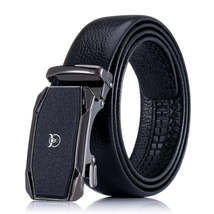 BULLCAPTAIN Belt for Men Genuine Leather Belt with Automatic Buckle,Elegant Gift - £28.40 GBP