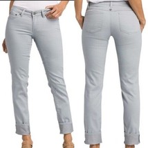 New NWT Womens 8 Prana Kara Jeans Silver Light Gray Stretch Organic Performan 29 - £100.46 GBP