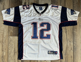 Tom Brady #12 New England Patriots Reebok On Field Football Jersey - Size 48 - £54.43 GBP