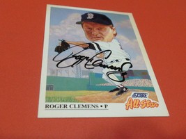 1991 Score A.S. #399 Roger Clemens Hand Signed Auto Nm / Mint Or Better - £67.21 GBP