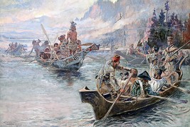 Lewis and Clark Expedition by Charles Marion Russell Giclee Print + Ships Free - £30.84 GBP+