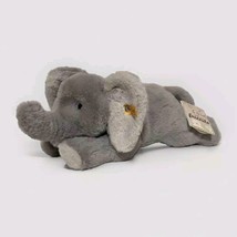 Steiff Soft Cuddly Friends ELNA ELEPHANT 064074 Stuffed Animal Plush Button Ear - $26.70