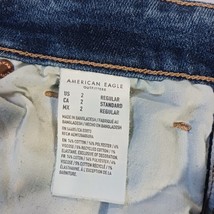 American Eagle Outfitters RN#54485 Stretch Women's Blue Jeans Size 2 (26×27) image 3