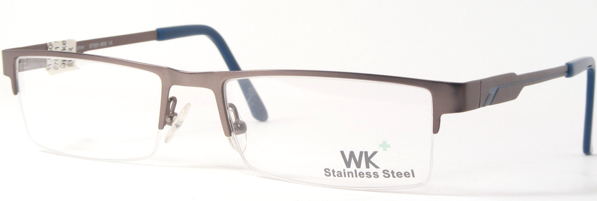 Wagner &amp; Kühner 67091 800 Silber / Stein Blau Einzigartig Brille 54-18-145 - $76.49