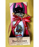 Budweiser Wall Mounted Bottle Opener Glass Pint Pretzels NEW - $14.00
