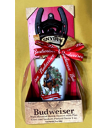 Budweiser Wall Mounted Bottle Opener Glass Pint Pretzels NEW - £11.01 GBP