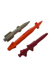 Gi Joe part accessory weapon missile lot orange red Hasbro vtg figure toy 1985 - £15.53 GBP