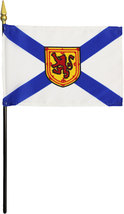 Nova Scotia - 4&quot;X6&quot; Stick Flag - £2.68 GBP