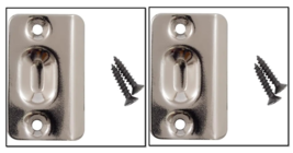 Ball Catch Strike 2-1/4&quot; x 1-3/8&quot; Antique Nickel - STONE HARBOR 31713-15... - $0.99