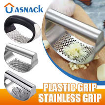 Stainless Steel Garlic Press - Manual Garlic Mincer &amp; Chopper Tool for F... - £7.71 GBP+