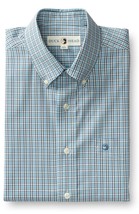 Duck Head performance poplin camden sport shirt in AZURE BLUE - size XL - £48.85 GBP