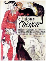 7656.Decoration Poster.Home Room wall design art print.Woman with cat dogs pets - £13.65 GBP+