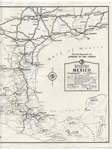Rand McNally 1937 Road Map of Mexico for Spanish in One Lesson - £13.95 GBP