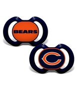 * SALE * CHICAGO BEARS  ORTHODONTIC BABY PACIFIERS 2-PACK BPA FREE! - £7.65 GBP