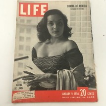 VTG Life Magazine January 9 1950 Lana de Landa Cover and The Drama of Mexico - £10.40 GBP