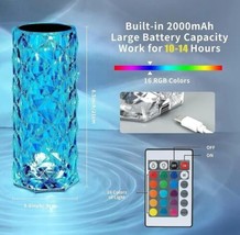 LED Diamond Touch Control Crystal table Lamp RGB Atmosphere Bar 16 Colors - $15.35