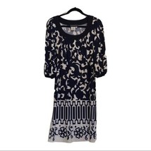 Donna Morgan navy floral stretchy dress - £21.57 GBP