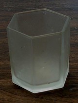 Nice Gently Used Satin Glass Votive Candle Holder, VERY GOOD CONDITION - $110.53 MXN